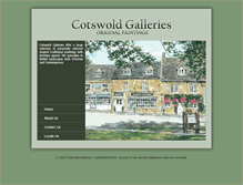 Tablet Screenshot of cotswoldgalleries.co.uk